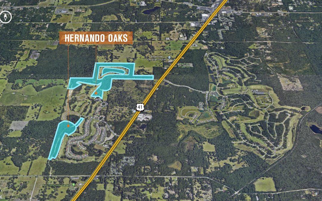 和頓出售位於赫爾南多縣的HERNANDO OAKS 社區的162.5英畝土地